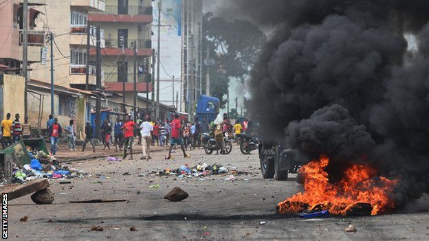 Protests in Conakry in July