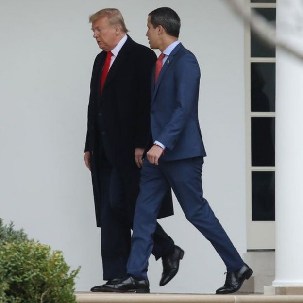 Guaidó se reunió con Trump en la Casa Blanca, en Washington.