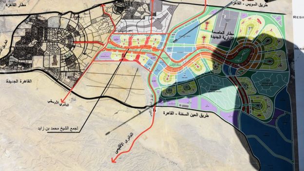 Plano de construcciÃ³n de la nueva capital administrativa de Egipto