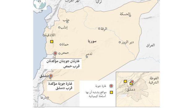 خارطة الضربات