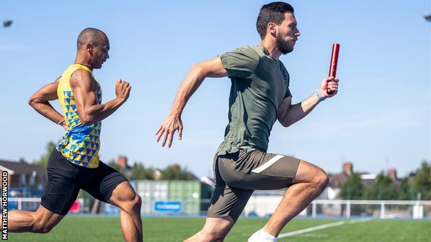 Stanislav Kovalenko (right) trains at Cardiff Metropolitan University