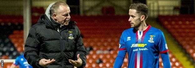 Former Inverness manager and player John Hughes and Nick Ross