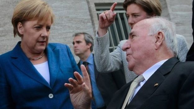 Angela Merkel & Helmut Kohl