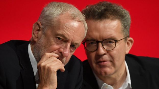 Jeremy Corbyn and Tom Watson at the 2018 Labour Party annual conference