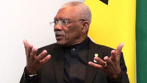 El presidente de Guyana, David Granger.