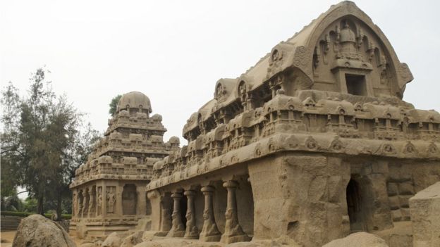 तमिलनाडु के महाबलिपुरम में पांच रथ