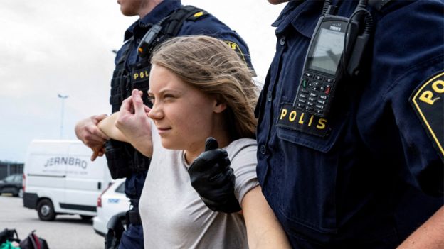 Greta Thunberg Fined Over Swedish Climate Protest - BBC News