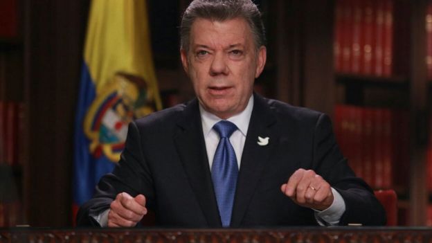 El presidente de Colombia, Juan Manuel Santos.