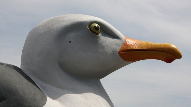 Seagull statue