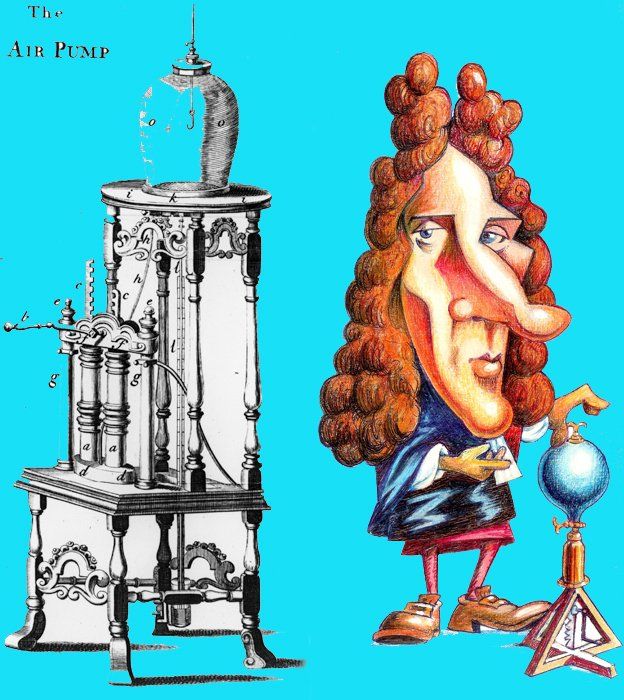 Robert Boyle y su bomba de aire