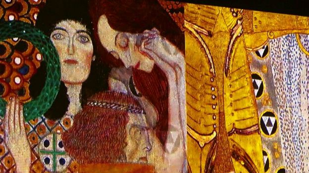 Detalle de obra de Gustave Klimt