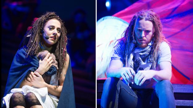 Mel C acted the role of Mary Magdalane and Tim Minchin played Judas in Jesus Christ Superstar