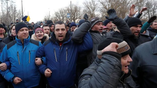 Demonstranti u Novim Sanžarima