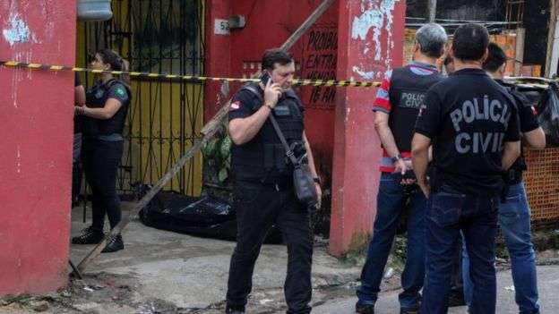 Bar onde ocorreu tiroteio em Belém do Pará, em 16 de maio