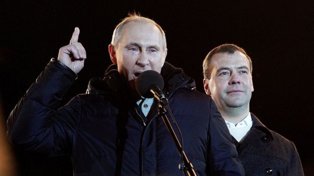 ولادمیر پوتین، بعد از پیروزی در انتخابات ۲۰۱۲