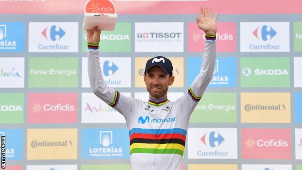 Vuelta a Espana: Alejandro Valverde wins stage seven as Miguel Angel ...