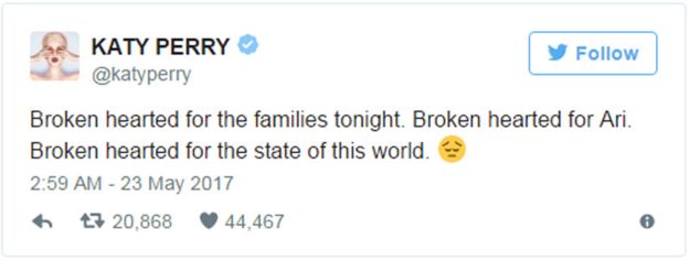 Katy Perry tweet