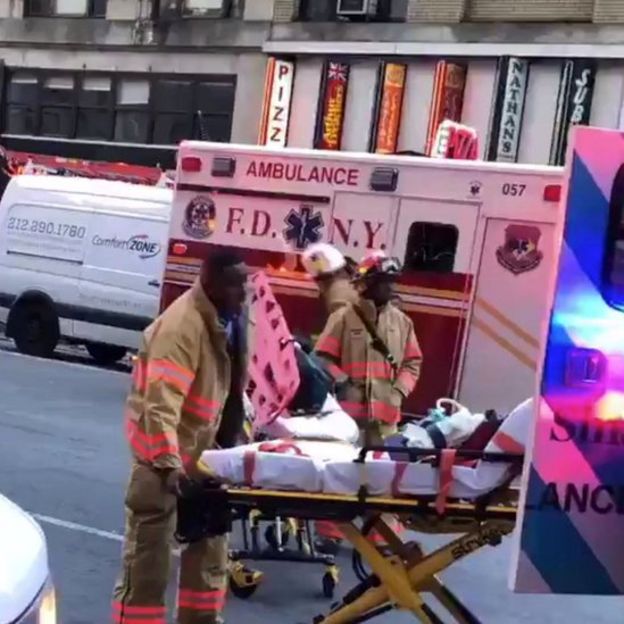 Paramédicos en Nueva York.