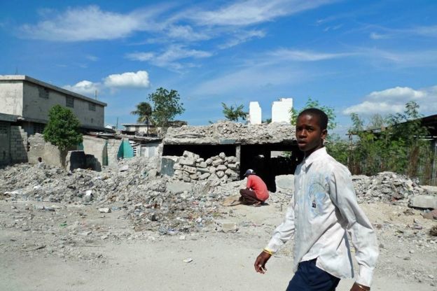 Ruínas do terremoto de 2010 em Porto Príncipe, no Haiti