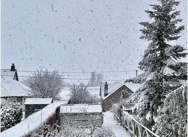 In pictures: Scotland snoozes under blanket of snow - BBC News