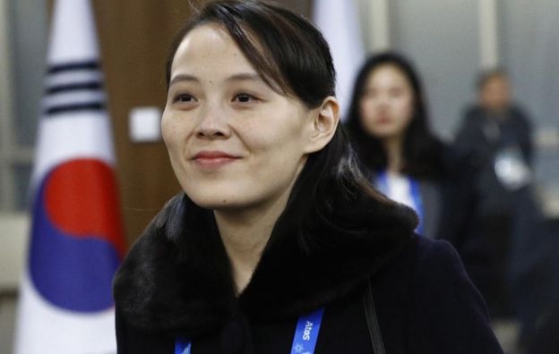 Kim Yo-jong, hermana del líder de Corea del Norte, Kim Jong-un, 9 de febrero de 2018 en Pyeongchang-gun, Corea del Sur