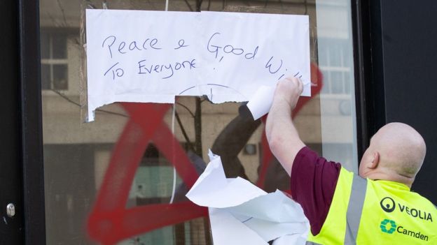 Anti-semitic Graffiti Daubed On London Shops And Cafes - Bbc News