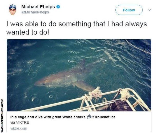 Michael Phelps on Twitter