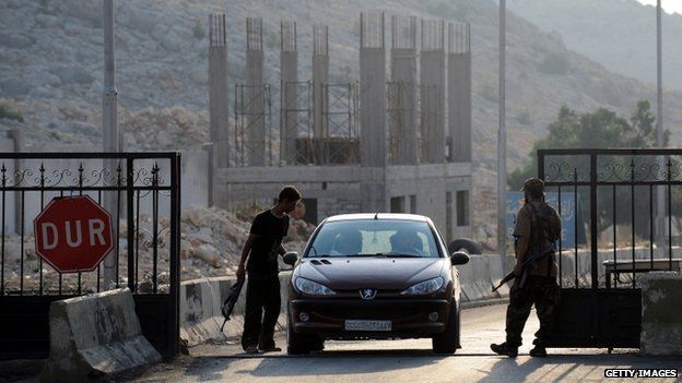 Bab al-Hawa border gate between Turkey and Syria