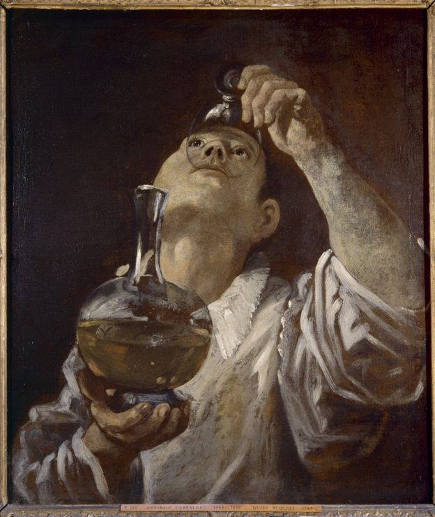 Annibale Carracci, 'A Boy Drinking,' c. 1580.