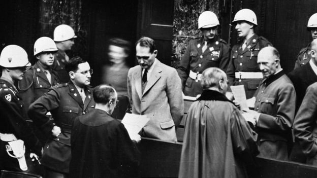 Rudolf Hess em seu julgamento
