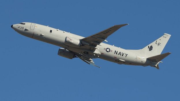 2014 file image of A US Navy P-8 Poseidon