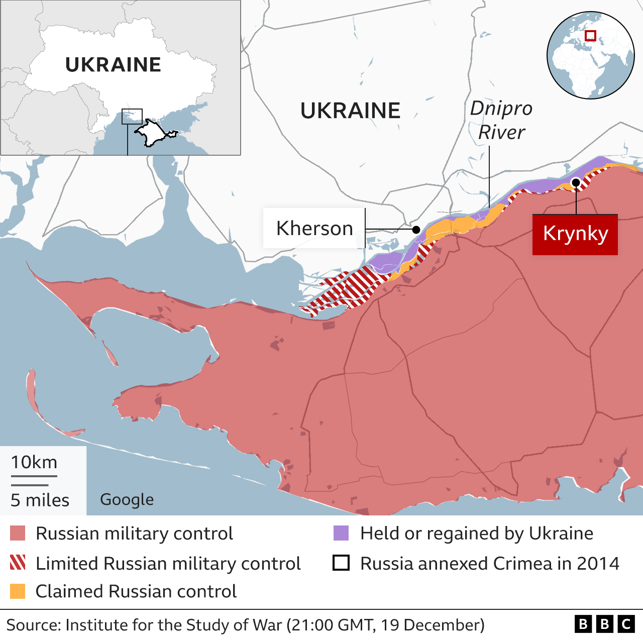 Ukraine in maps: Tracking the war with Russia - BBC News