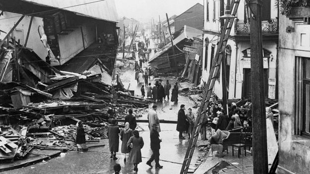 Valdívia depois do tremor de 1960