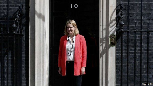 Amber Rudd outside Number 10