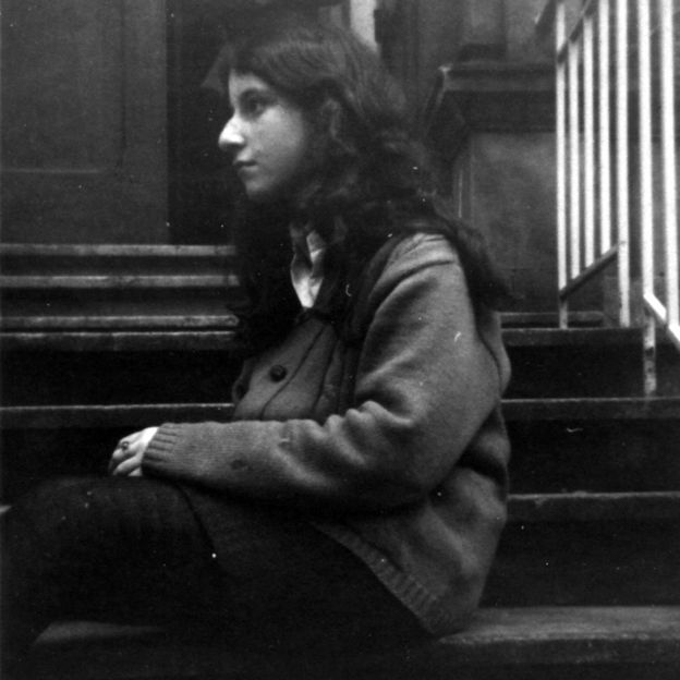 Margo fotografiada en su casa de Glasgow