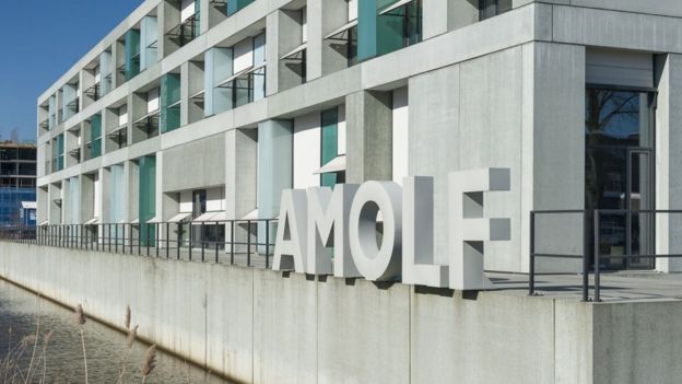 Edificio de AMOLF en Ámsterdam.