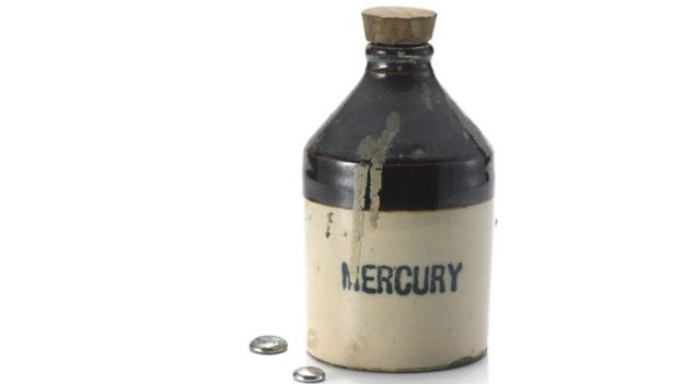 Frasco de mercurio