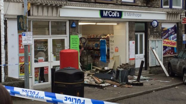 Milnthorpe cash machine raid accused in court - BBC News