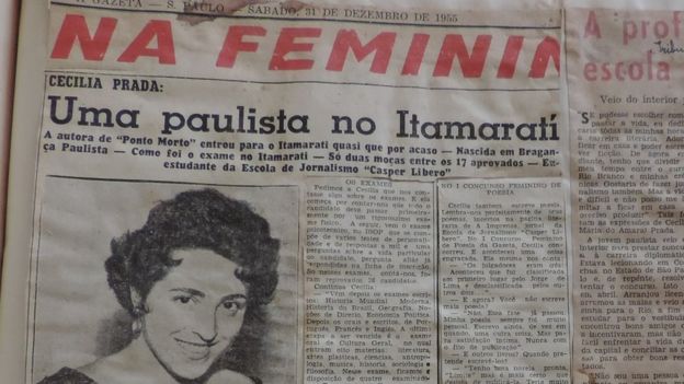 Reportagem do jornal 'A Gazeta' fala sobre a entrada de Cecília Prada no Itamaraty