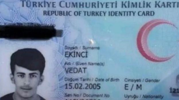 Vedat Ekinci'nin nüfus kağıdı