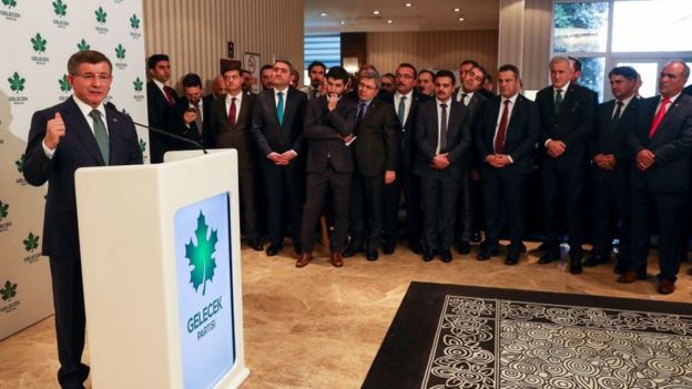 Ahmet Davutoğlu, Gelecek Partisi Kurucular Kurulu toplantısı
