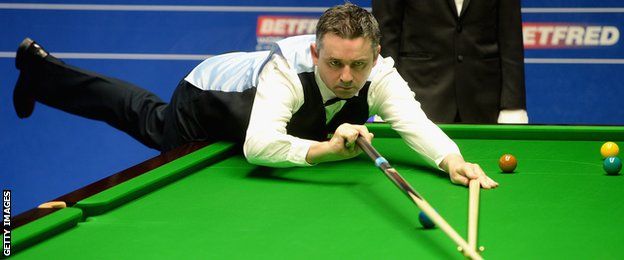 Alan McManus on his way to victory over Stephen Maguire