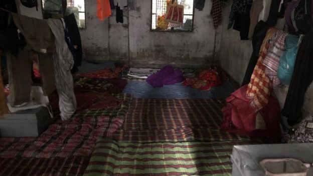 ঢাকা বিশ্ববিদ্যালয়ের একটি আবাসিক হলের গণরুমের চিত্র