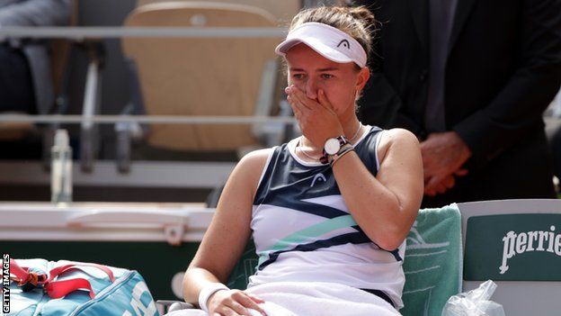 Barbora Krejcikova contemplates her French Open win