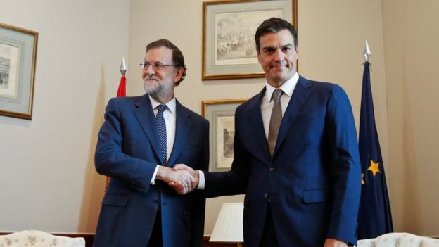 Pedro Sánchez y Mariano Rajoy