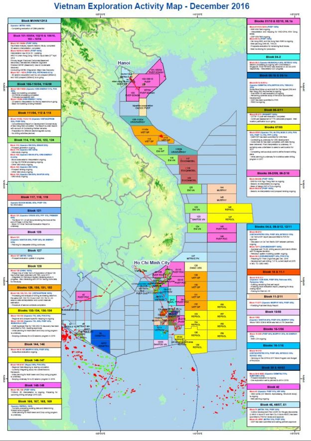 Oil and Gas map