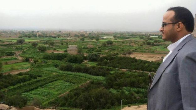 أحمد أمين المساوى وهو مقاتل بارز في صفوف الحوثيين