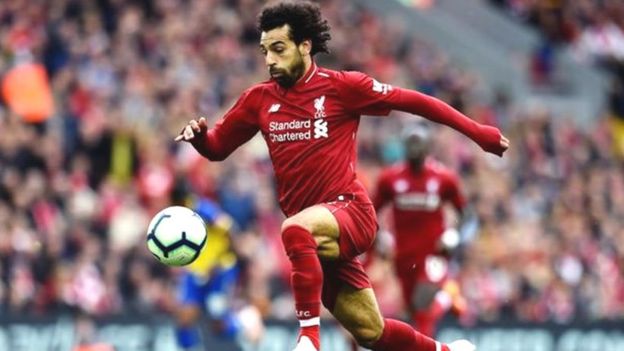 L'égyptien Mohamed Salah a marqué le troisième but de Liverpool face à Southampton ( victoire 3-0)