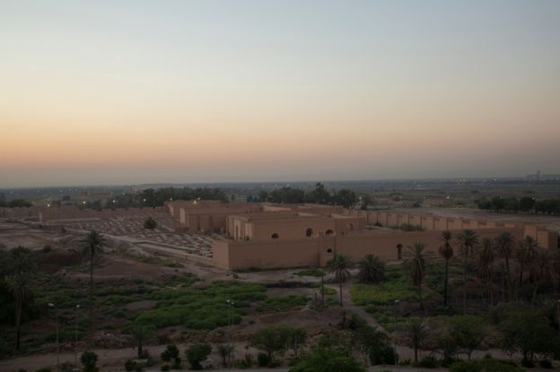 Vista de Babylon, Irak.