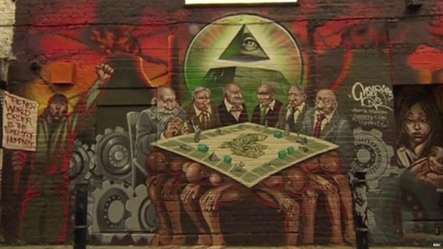 The Freedom for Humanity mural in east London, known as Mear One